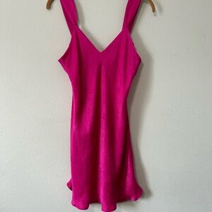 Silk babydoll slip dress